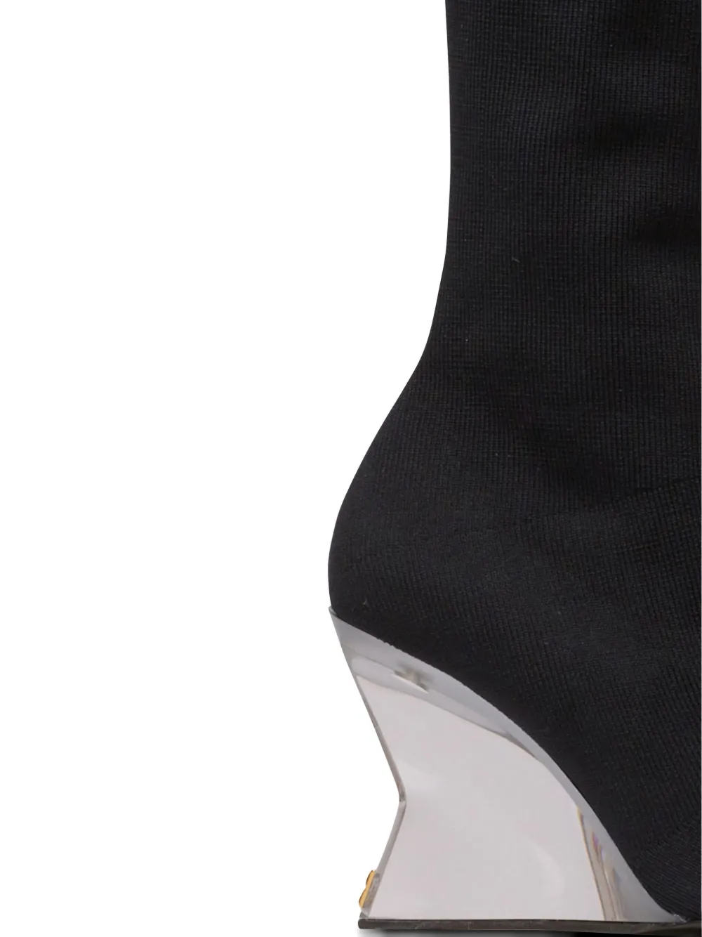 Balmain 95 mm overknee laarzen Zwart