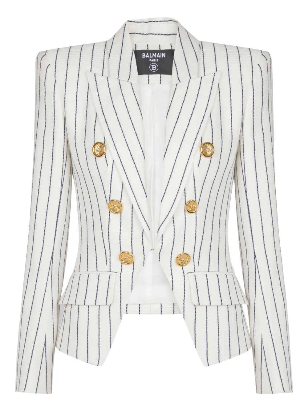 Balmain Blazer gessato - Bianco
