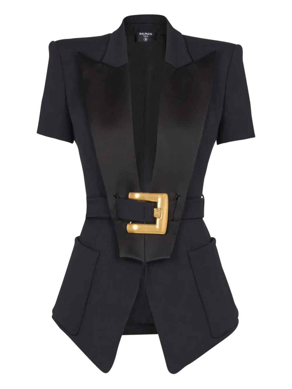 Balmain blazer con cinturón | negro | Image 1