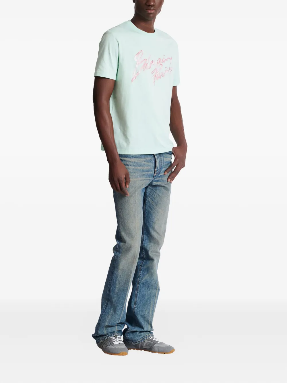 Balmain T-shirt met print Groen