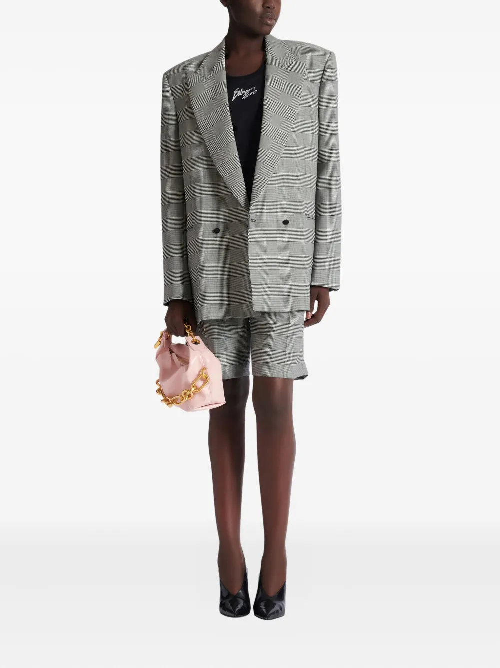 Balmain Logo-print Tank Top In Black