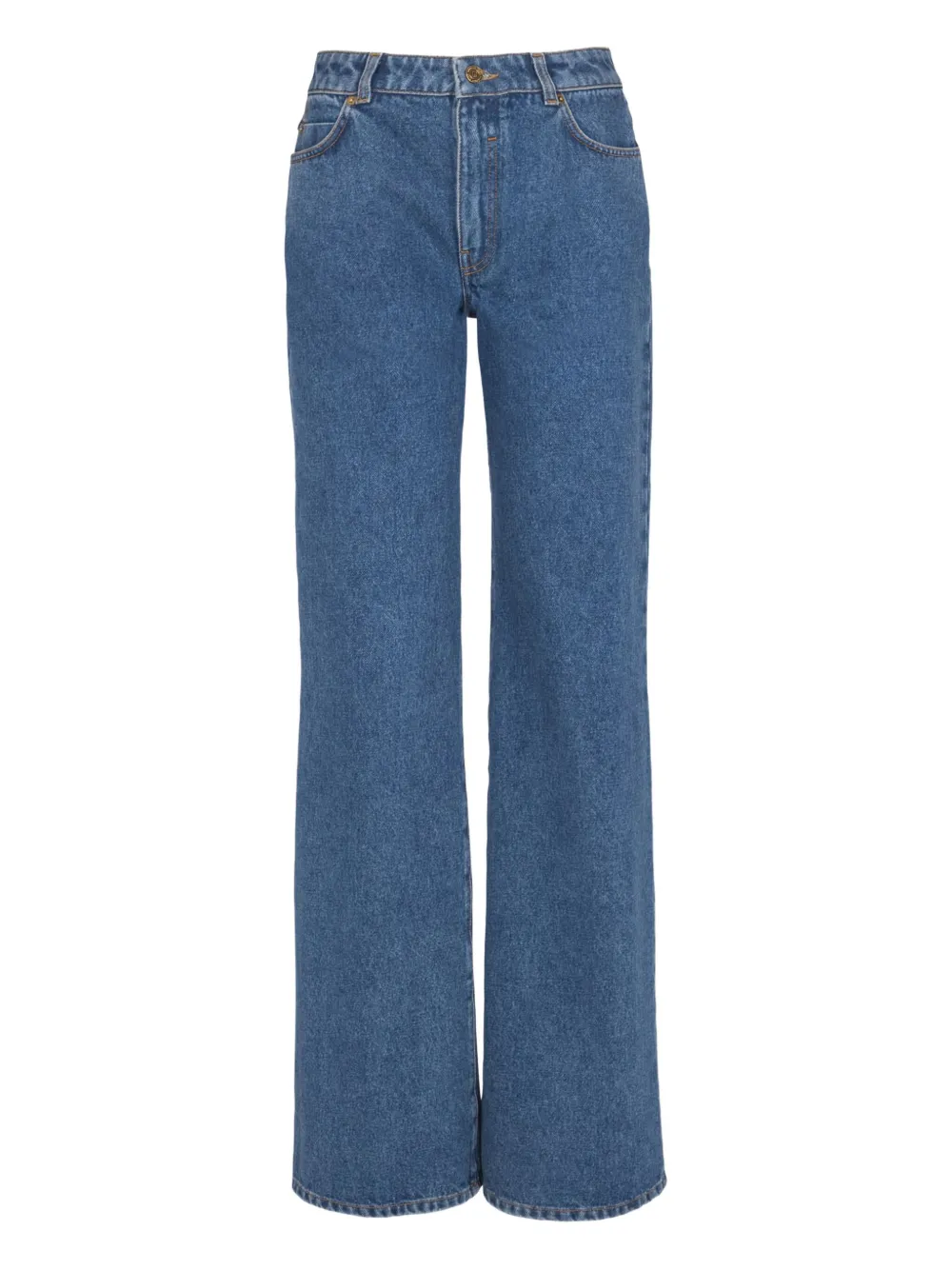 Balmain Flared-leg Jeans In Blue
