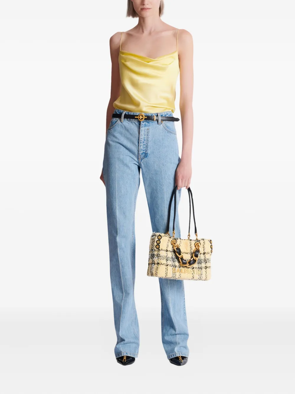 Balmain High waist jeans - Blauw