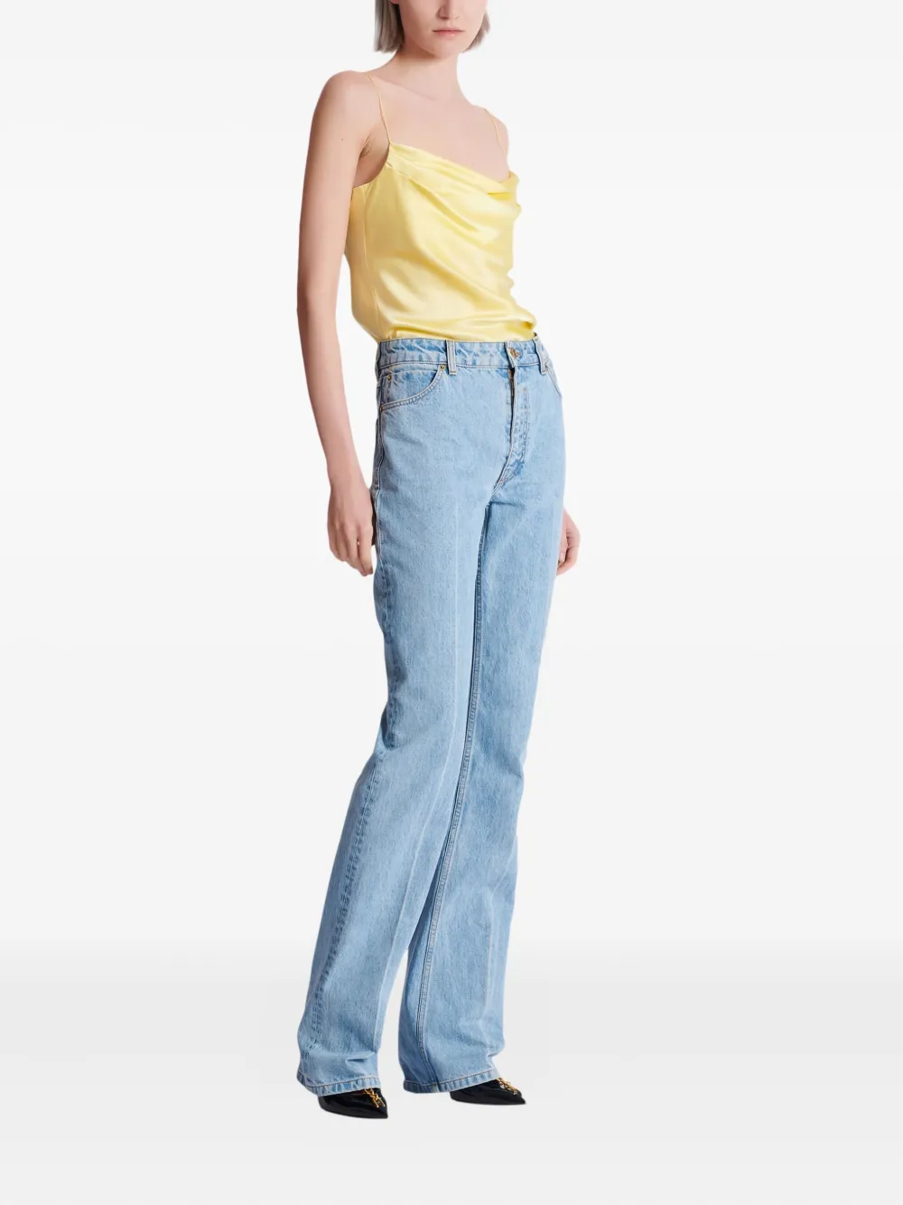  Balmain High-waisted Flared Jeans - Blue 