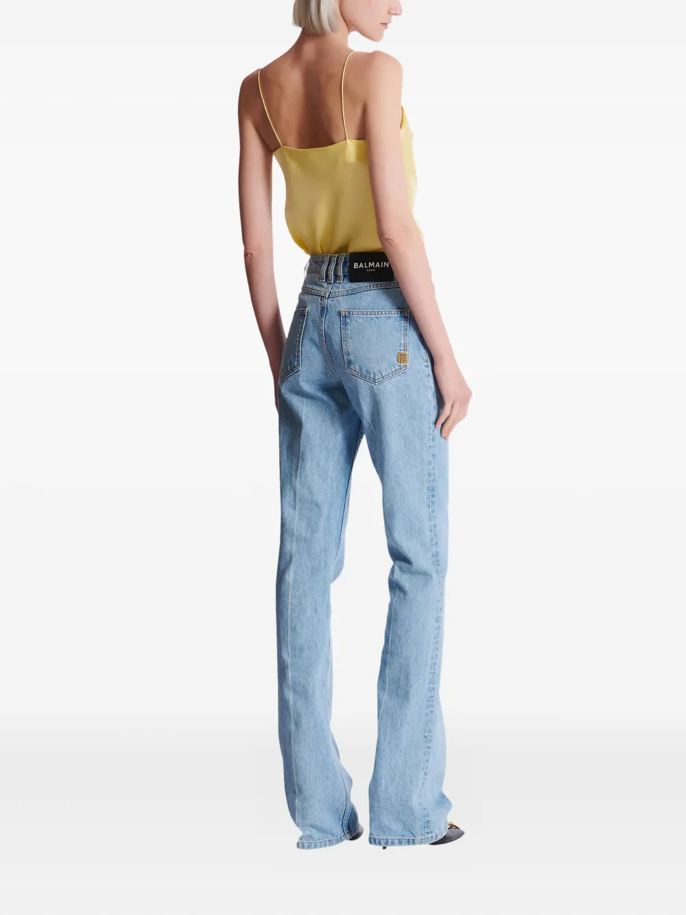 Balmain High-waist jeans Blauw
