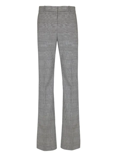Balmain darted prince-of-wales trousers