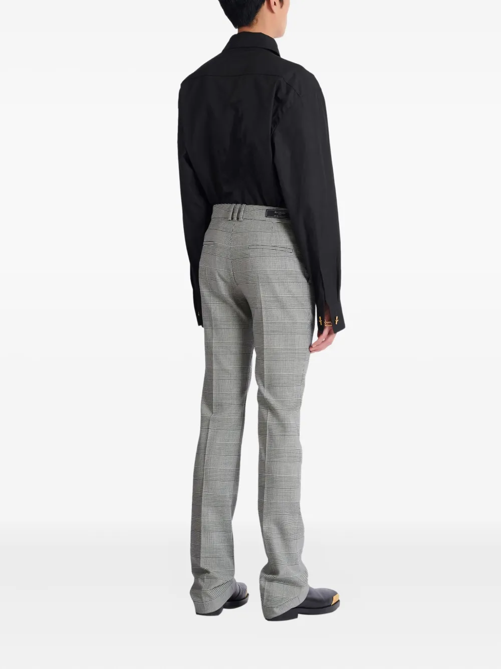 Balmain Broek met Prince Of Wales-patroon Grijs