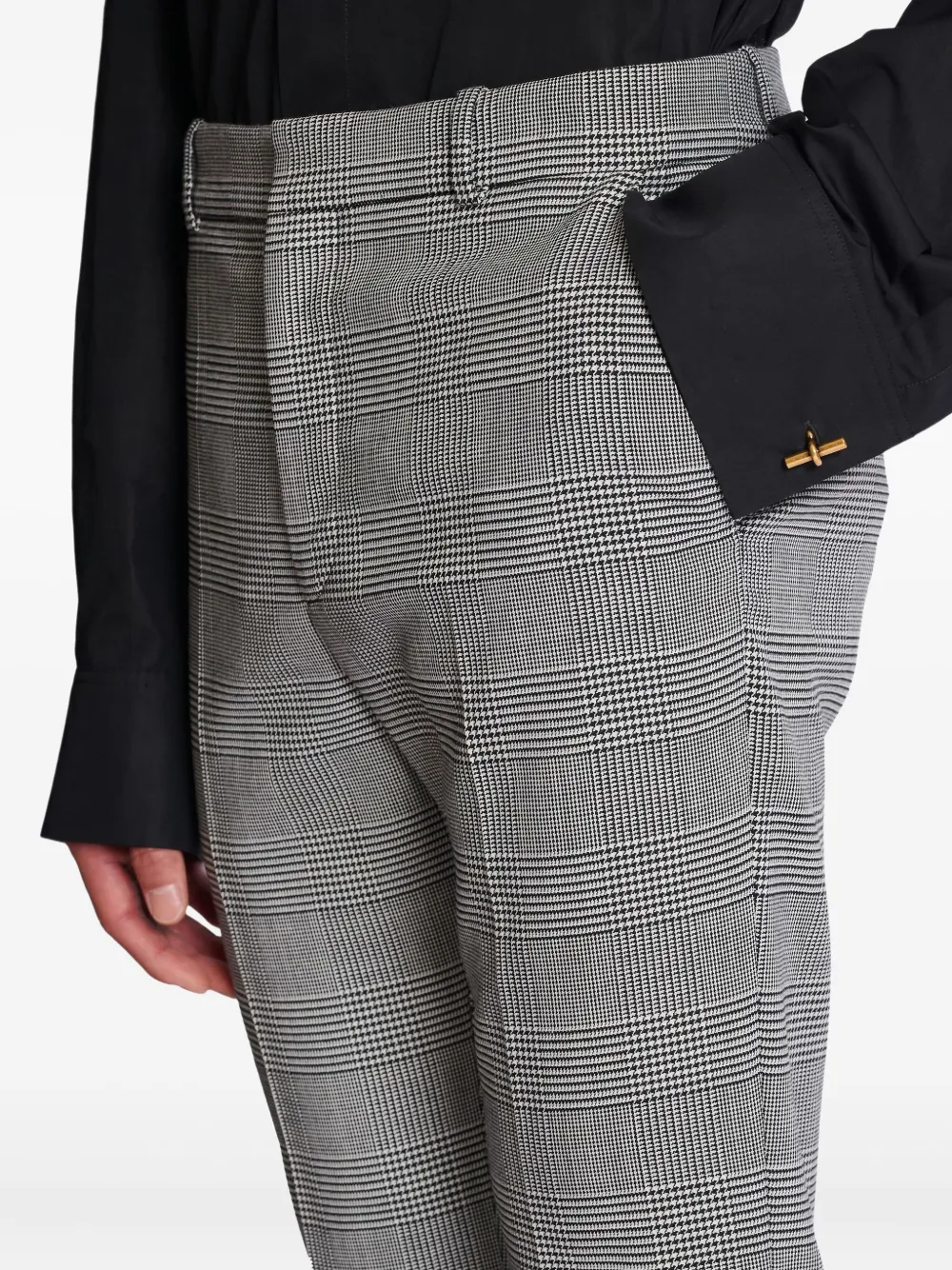 Balmain Broek met Prince Of Wales-patroon Grijs