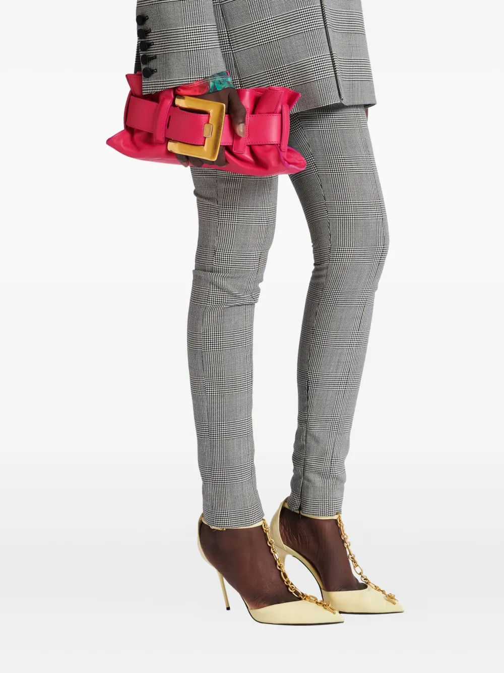 Balmain Anthem mini-clutch - Roze