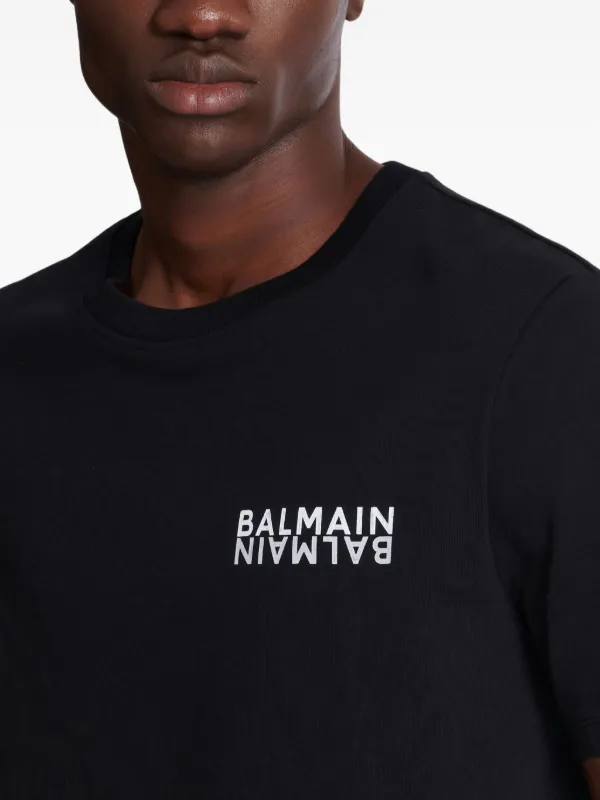 Balmain logo-print T-shirt | Black | FARFETCH