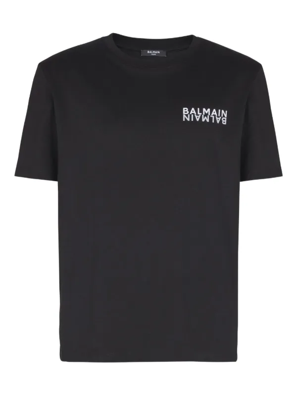 Balmain logo-print T-shirt | Black | FARFETCH