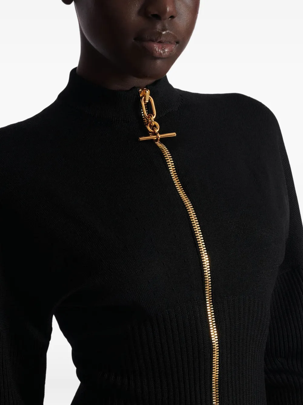 Balmain Gebreid vest Zwart
