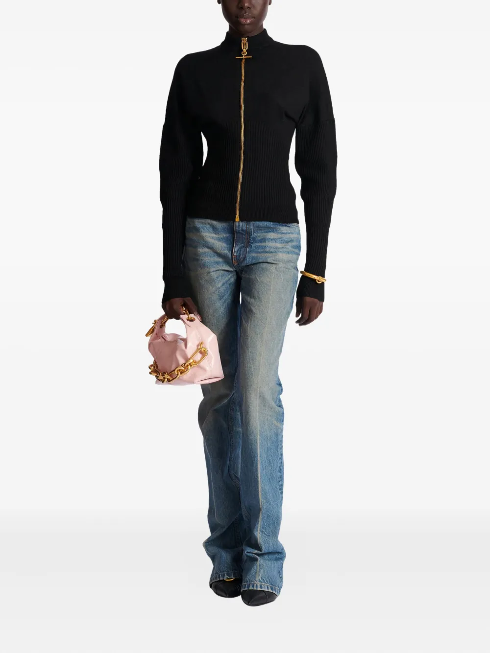 Balmain Gebreid vest Zwart
