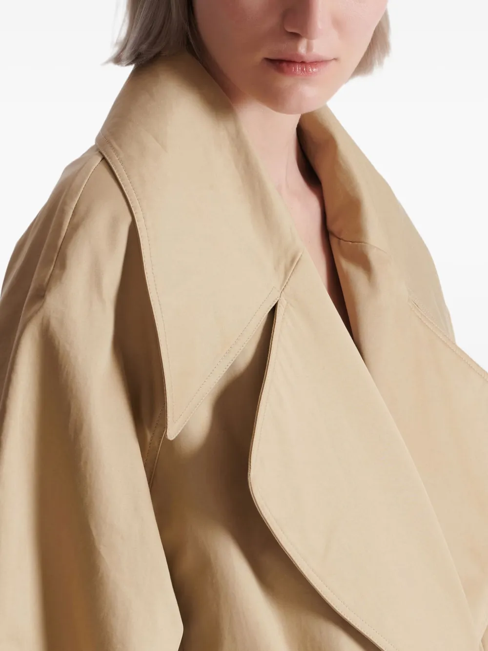 Balmain Trenchcoat met ceintuur Beige