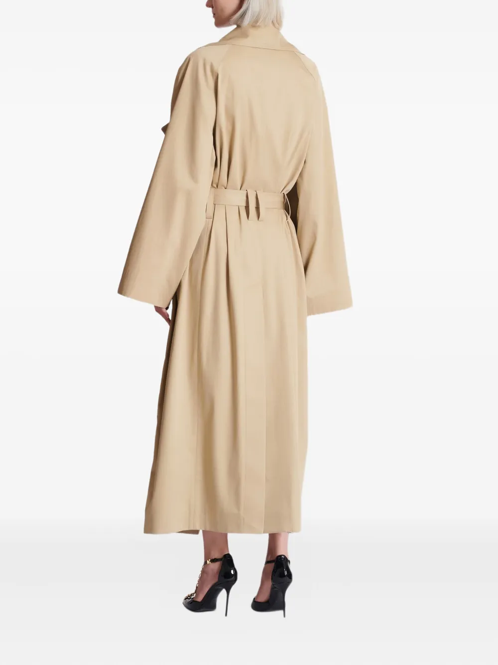 Balmain Trenchcoat met ceintuur Beige