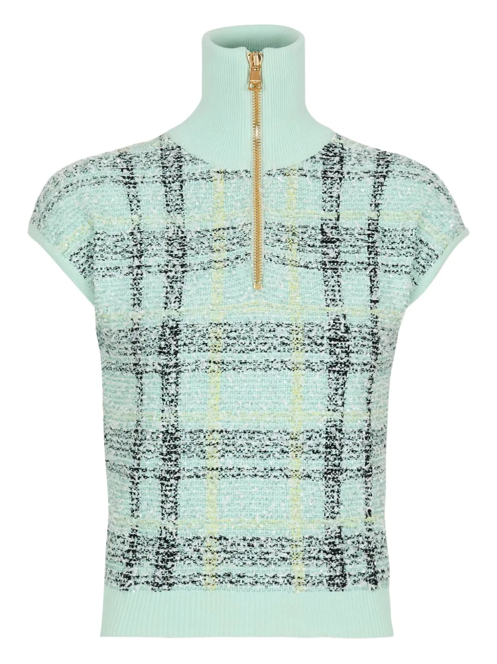 Balmain Top con zip - Verde