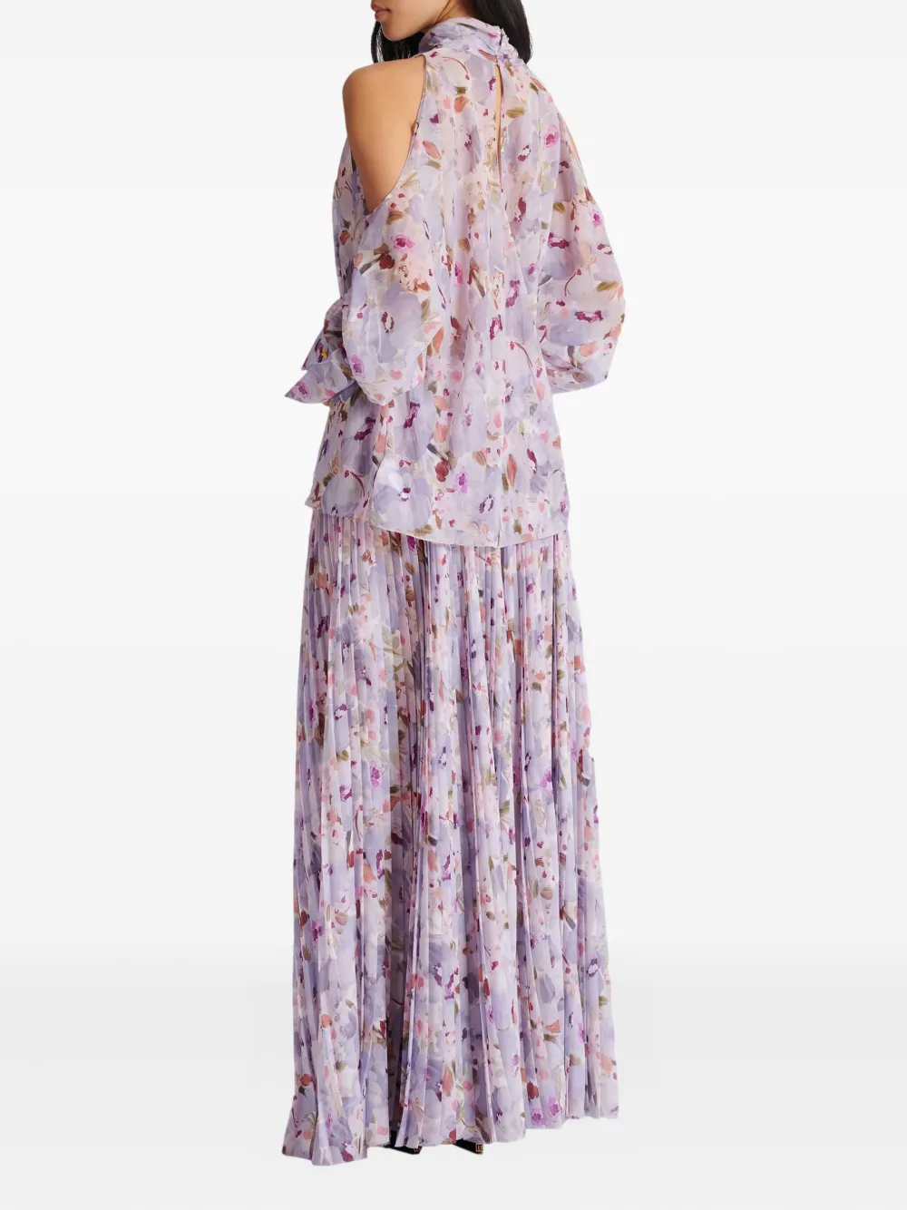 Balmain Blouse met bloemenprint Paars