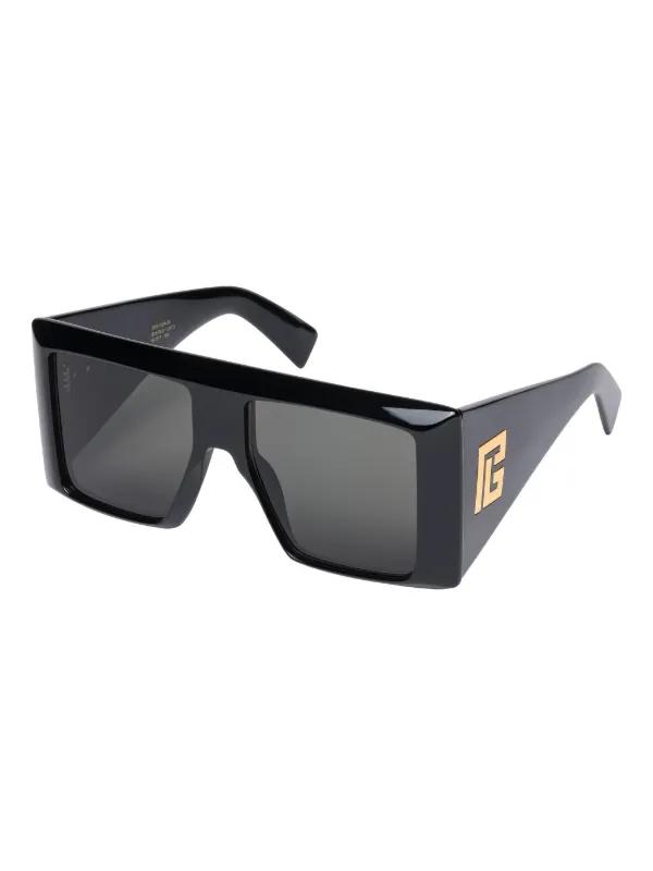 Balmain Eyewear B-Stage square-frame Sunglasses | Black | FARFETCH CA