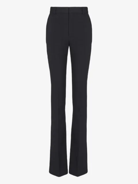 Balmain Grain-De-Poudre straight trousers