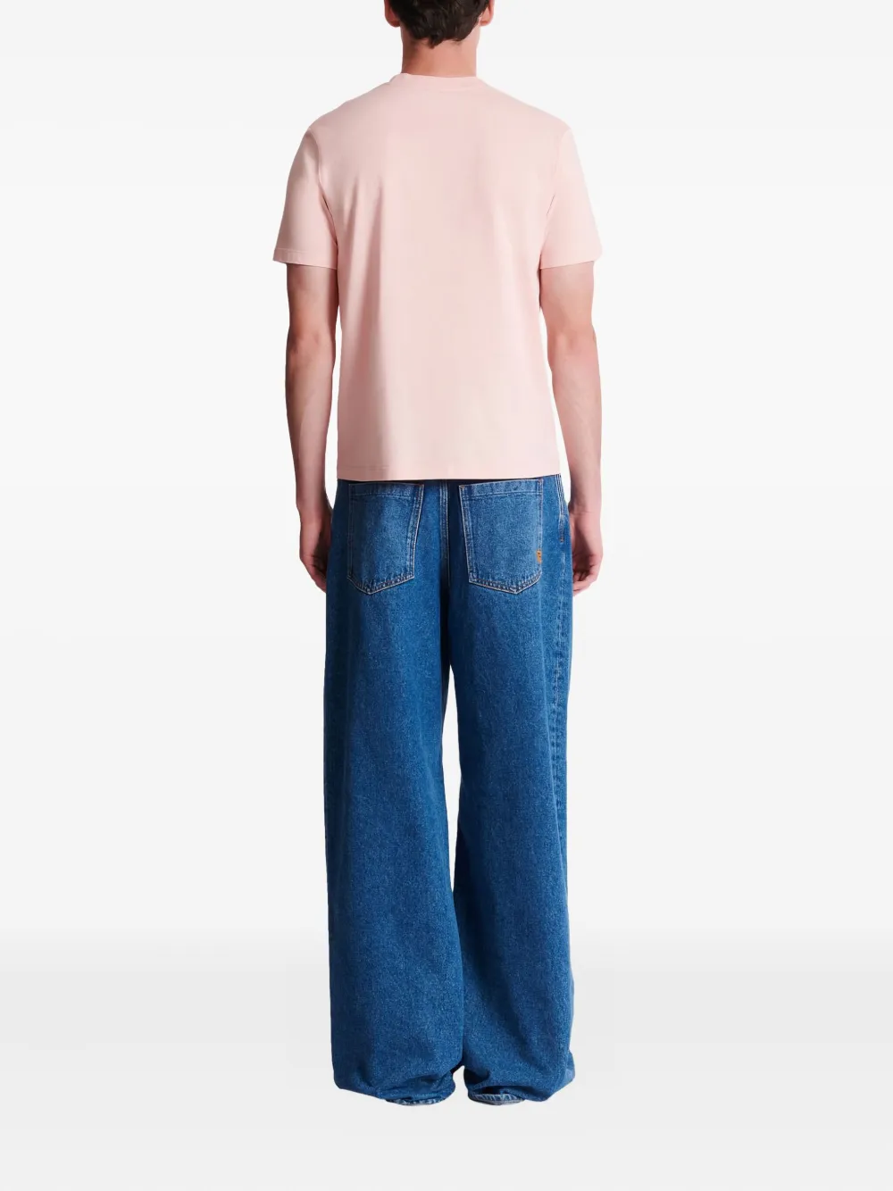 Balmain Printed Cotton T-shirt In Multi