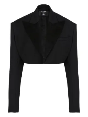 【美品】Dolce&Gabbanaドルチェ&ガッバーナ クロップドジャケット Dolce & Gabbana クロップド ジャケット | ブラック | FARFETCH JP