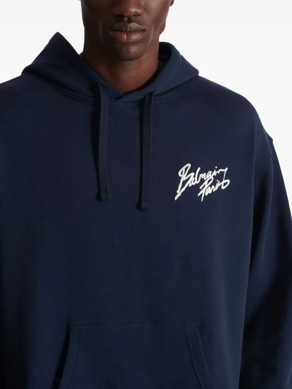Balmain Hoodie met print Blauw