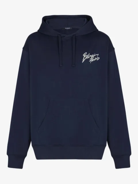 Balmain printed hoodie