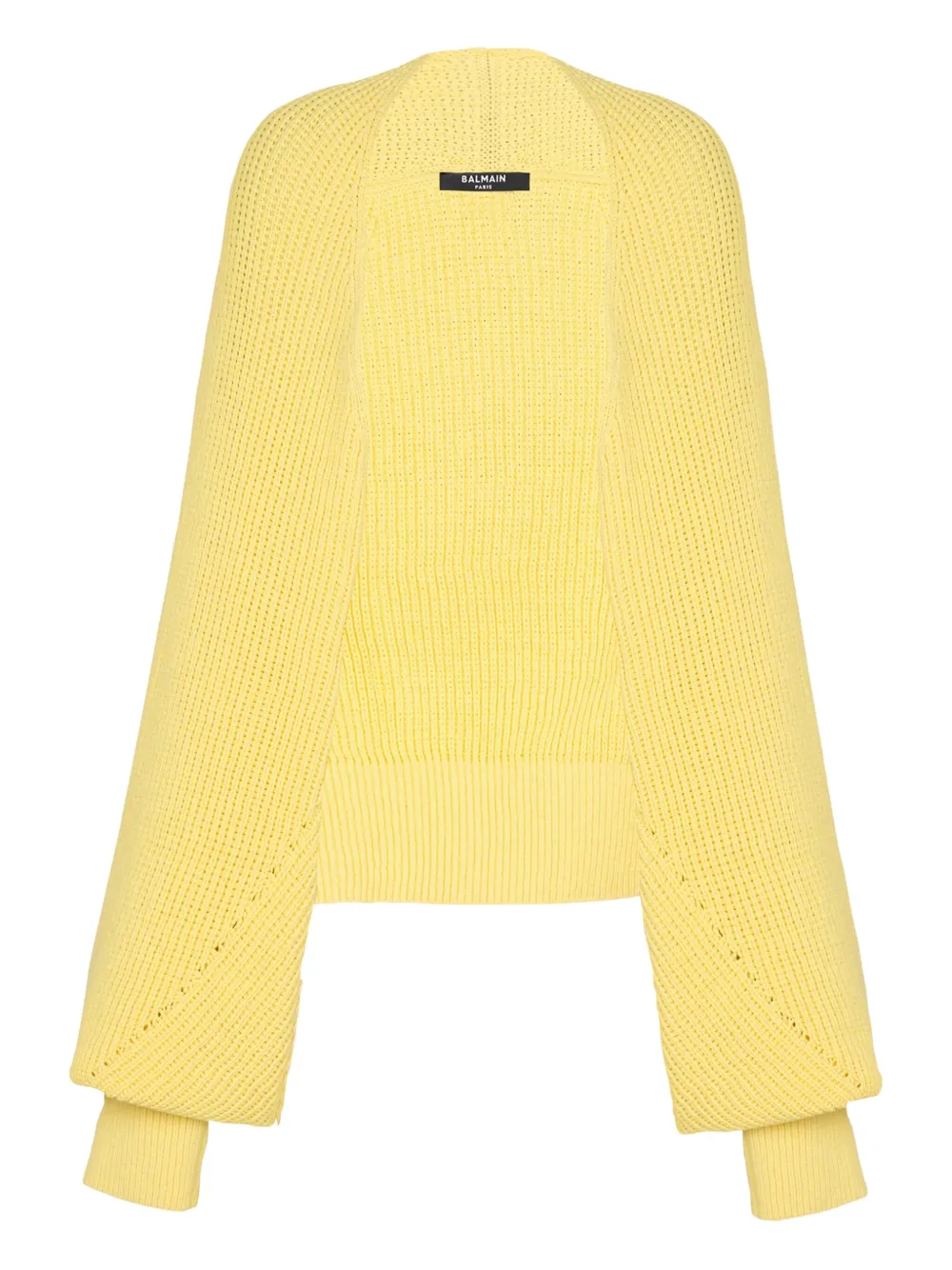 Balmain ribbed cardigan - Yellow