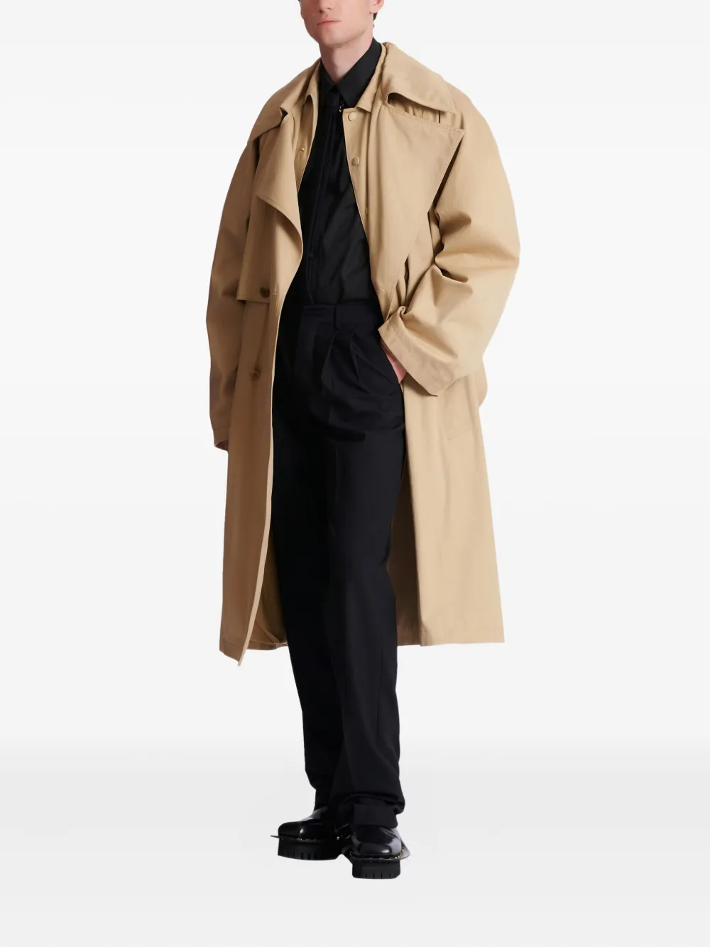 Balmain flared-Leg wool trousers | Regular-Fit & Straight Leg Pants | Image 2