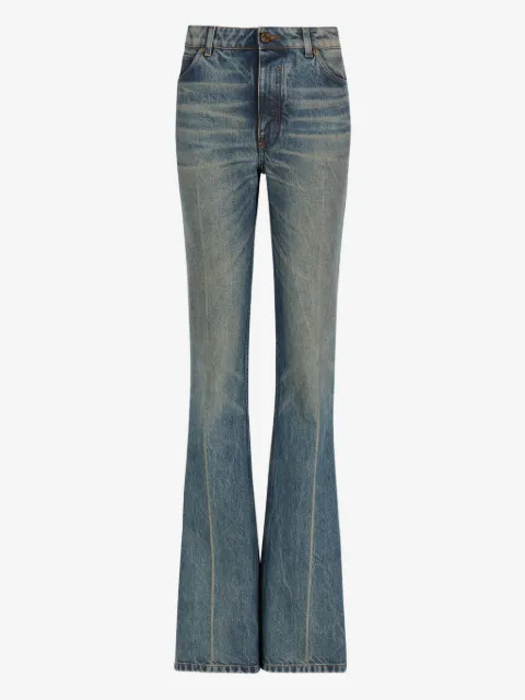 Balmain straight-leg faded flared jeans