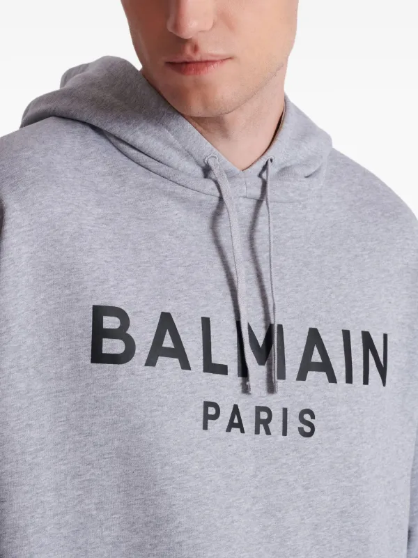 Balmain プリント パーカー | グレー | FARFETCH JP