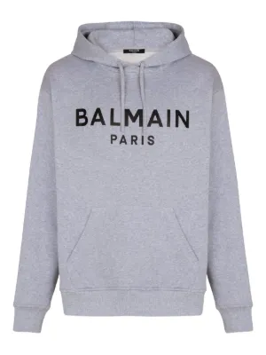 Balmain ロゴ パーカー | グレー | FARFETCH JP