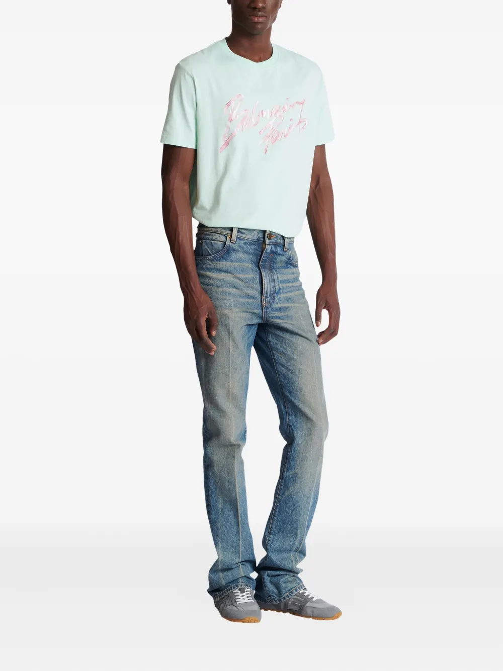  Balmain Straight-leg Denim Jeans - Blue 