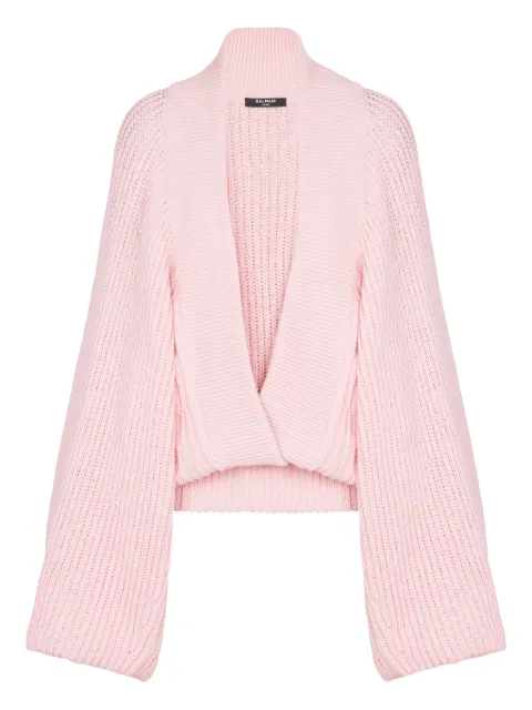 Balmain pull à manches bouffantes