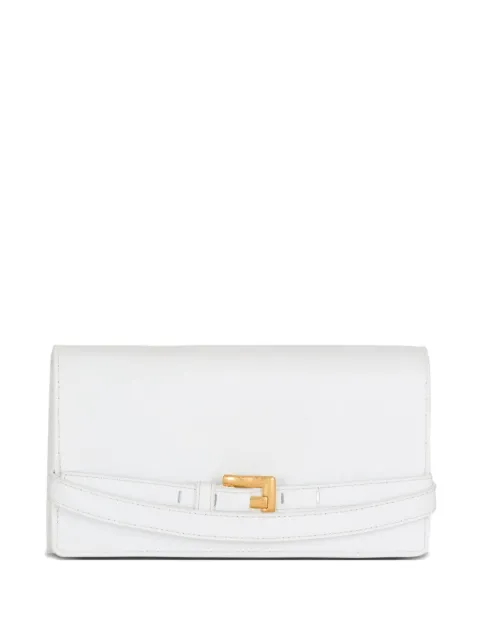 Balmain belt-detail clutch bag