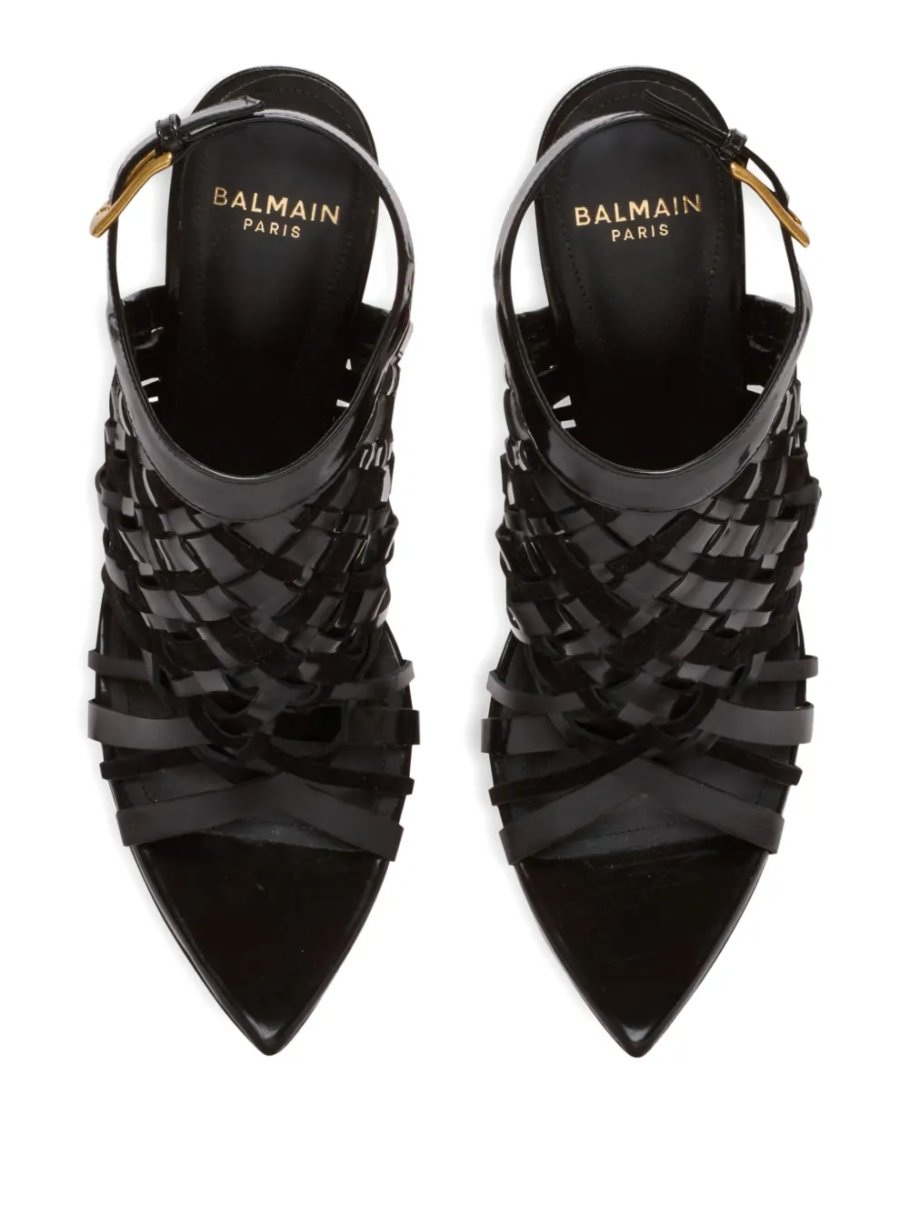 Balmain Sandalen met open neus Zwart