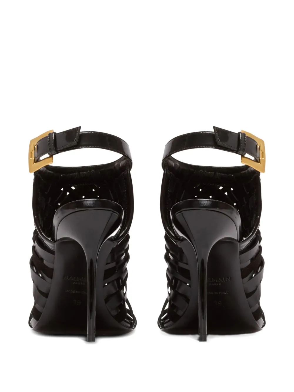 Balmain Sandalen met open neus Zwart