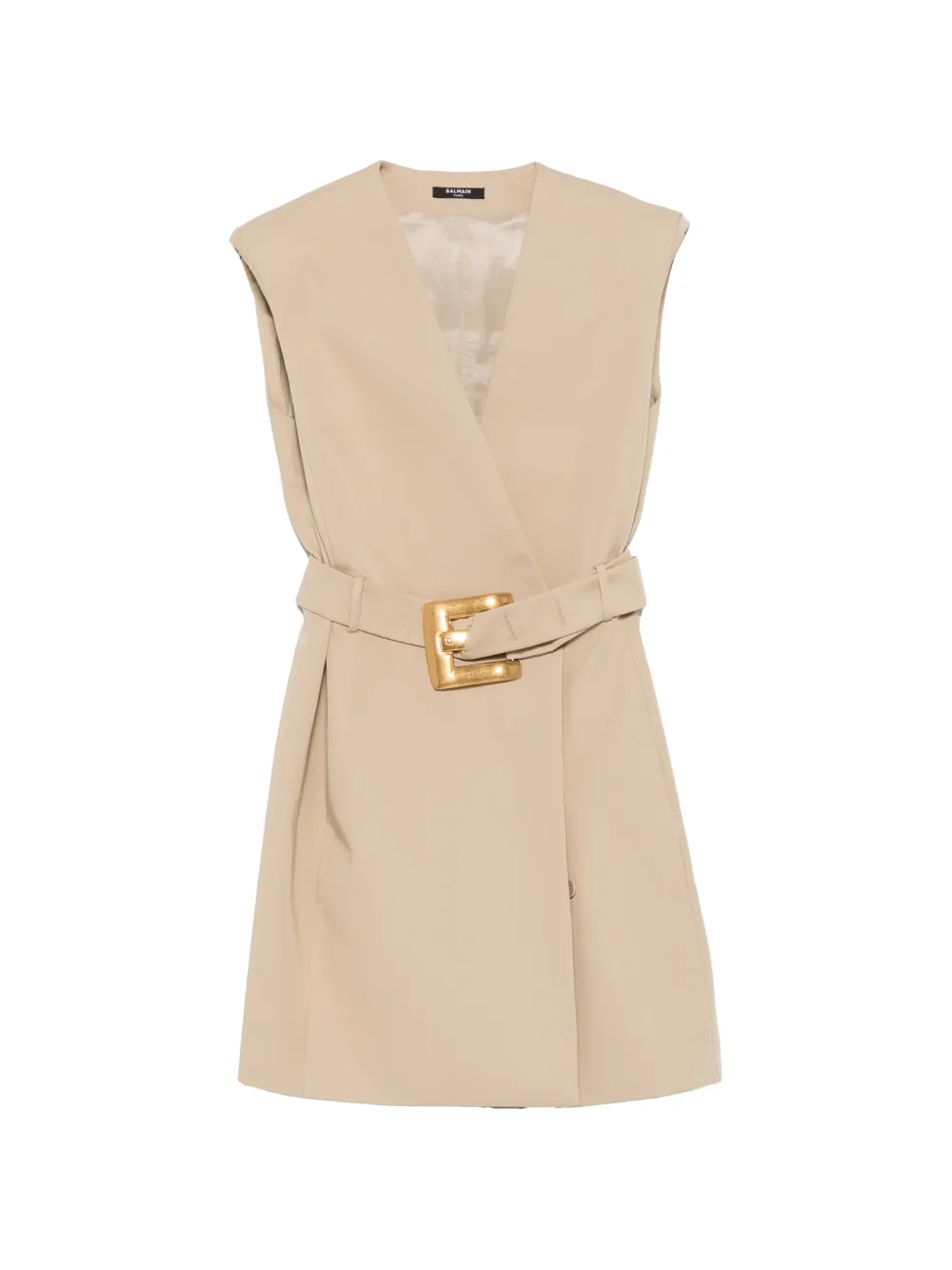 Balmain Abito modello blazer con cintura - Toni neutri