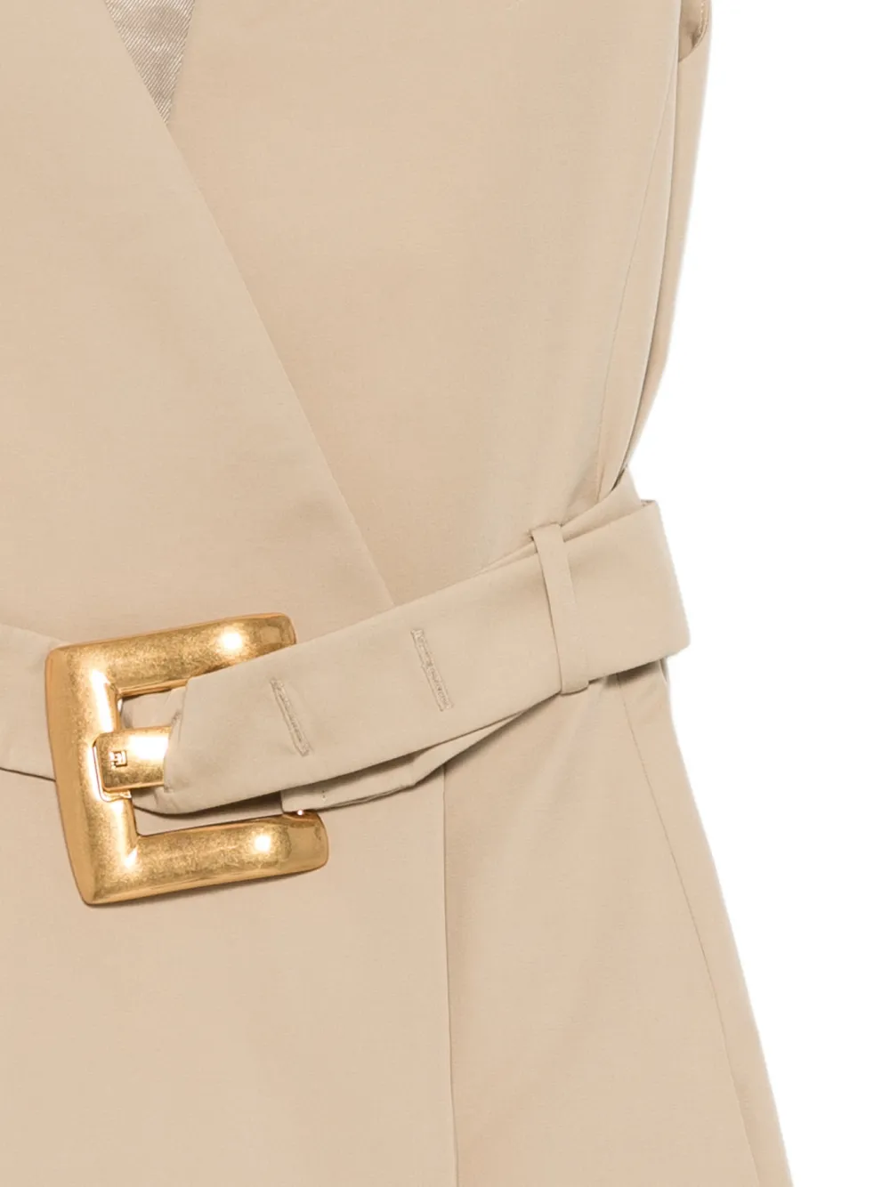 Balmain Mini blazerjurk met ceintuur Beige