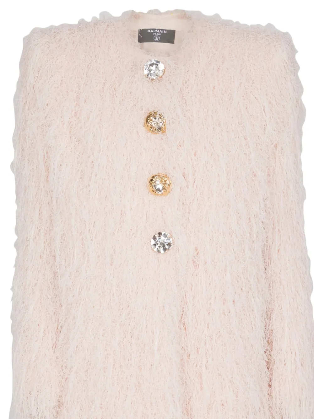 Balmain Jas met franje knopen - Beige