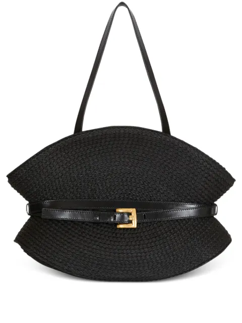 Balmain tote Shuffle mediana de rafia