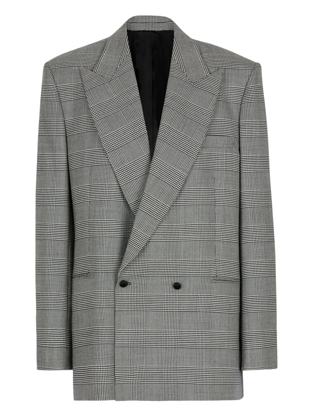 Balmain Prince of Wales-check button blazer | Grey | Image 1