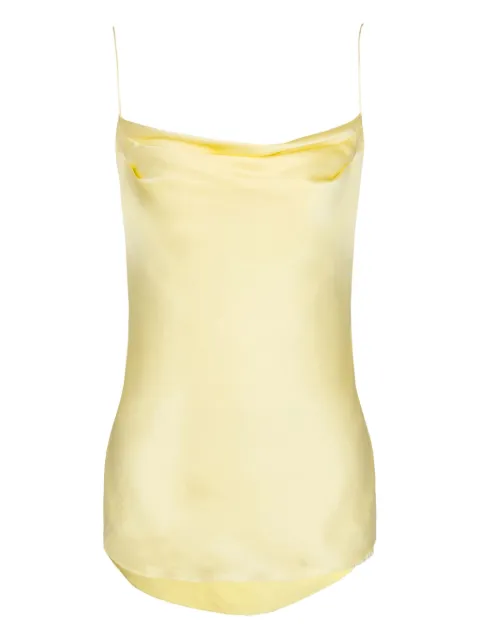 Balmain straps silk top