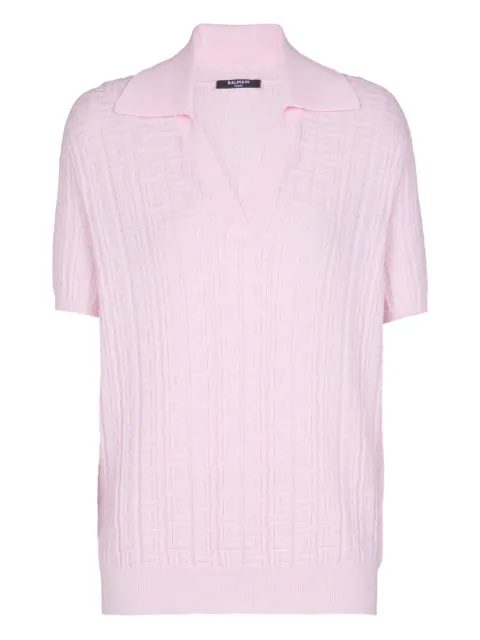 Balmain top con monograma