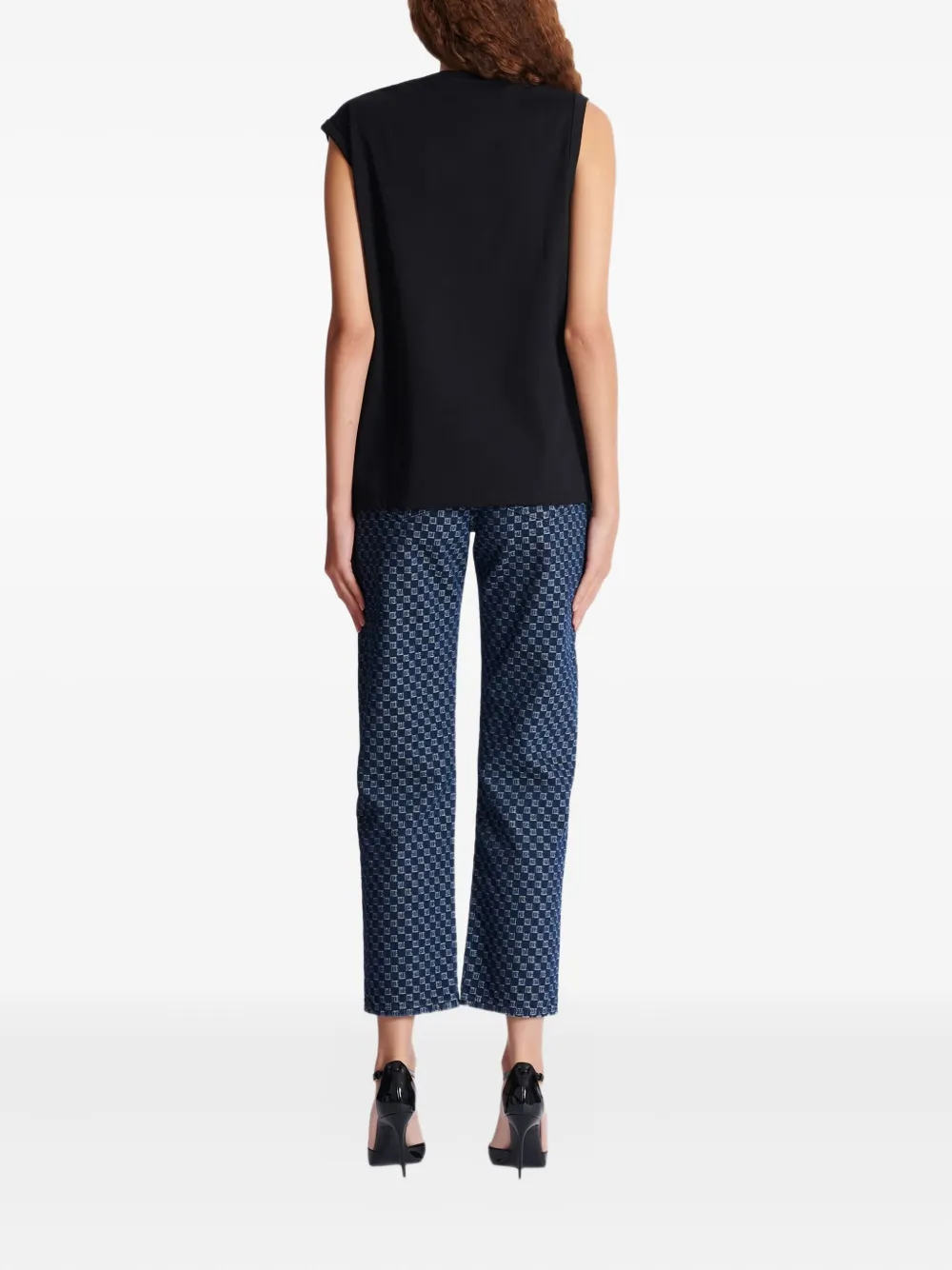 Balmain Tanktop met knoopdetail Zwart