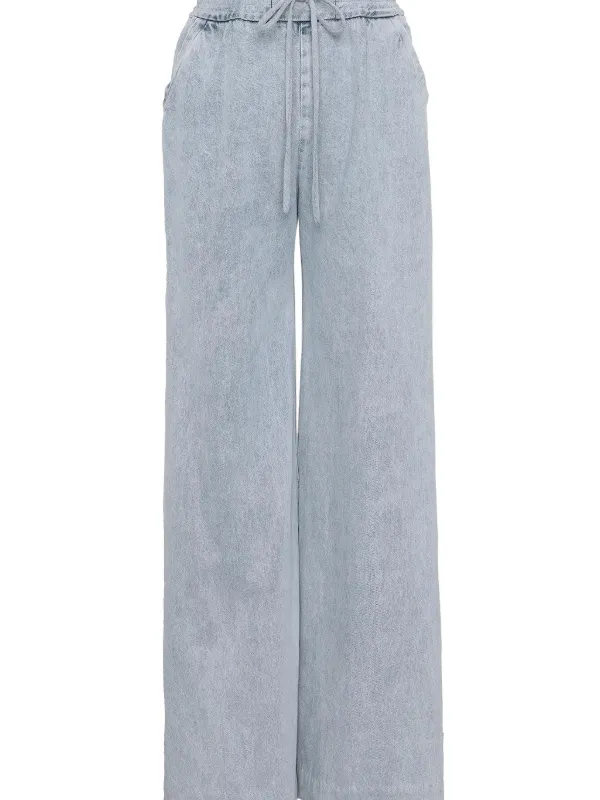 ZIMMERMANN Rebellion drawstring-snap Jeans | Blue | FARFETCH