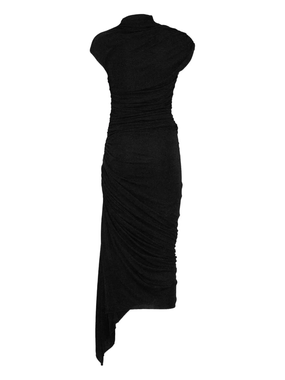 FRANCESCO MURANO high-neck draped dress - Zwart