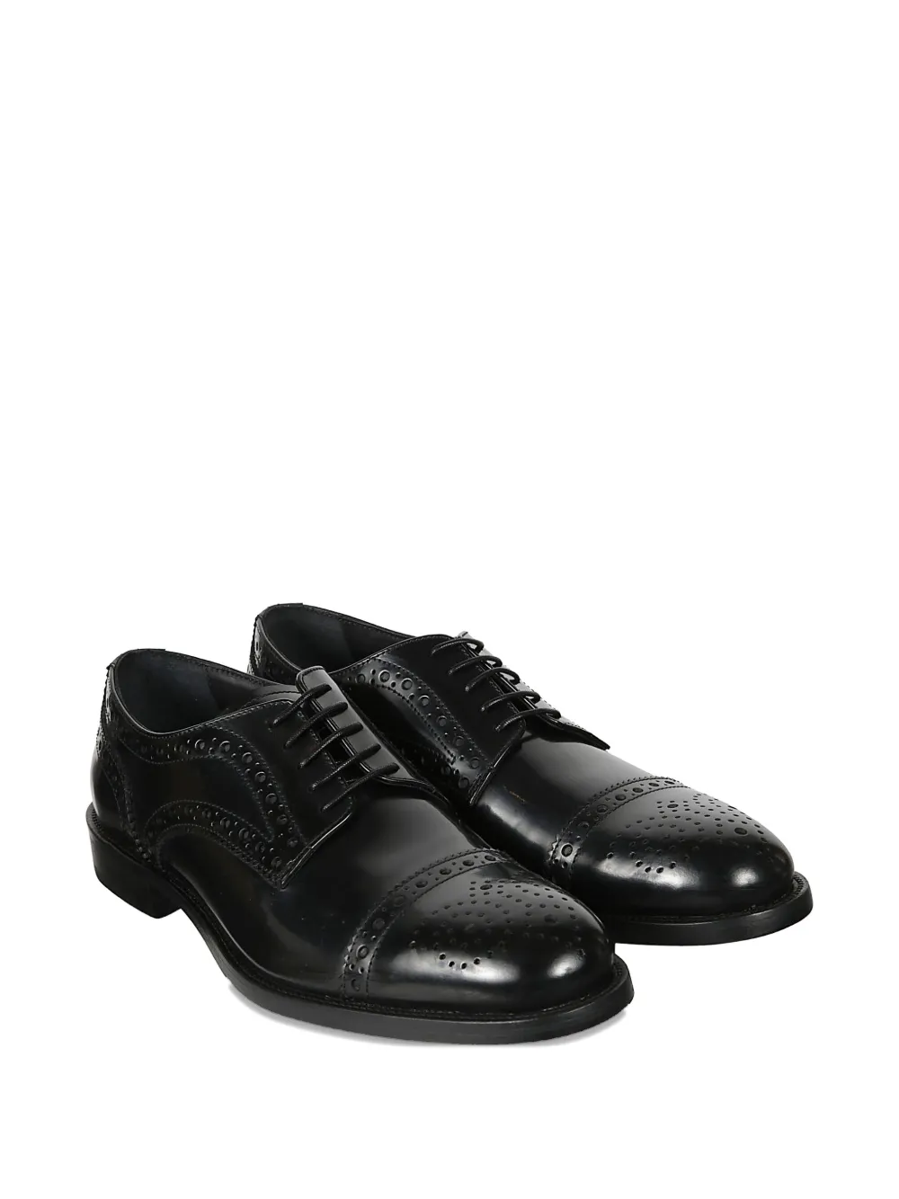 Baldinini Leren derby schoenen Zwart