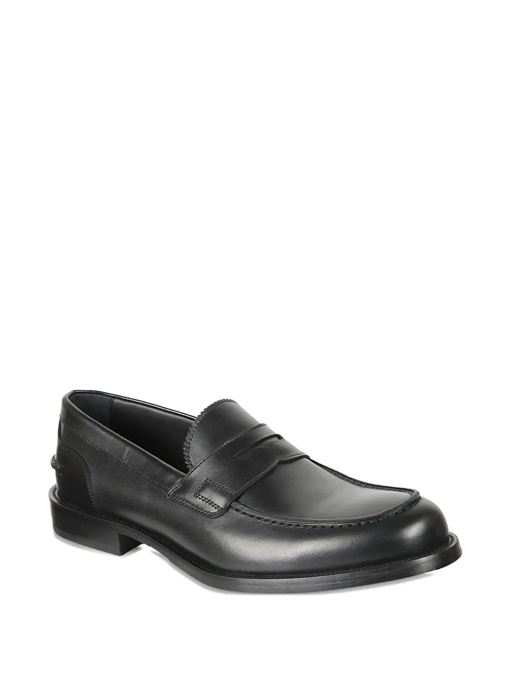 Baldinini Leren loafers - Zwart