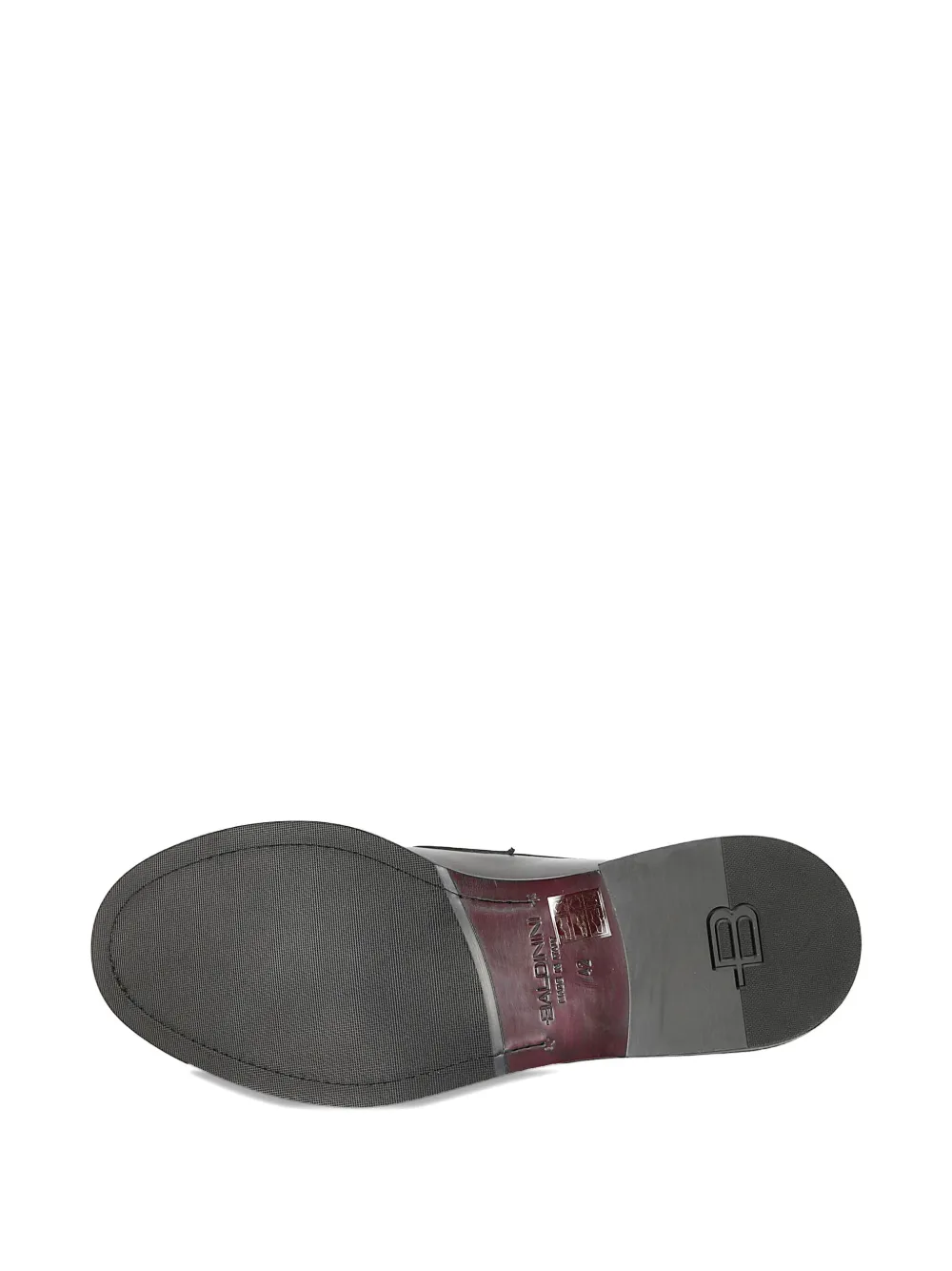 Baldinini Leren loafers Zwart